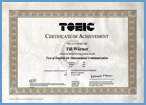 TOEIC-Zertifikat
